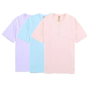 2018 Moda de Algodão de impressão mulheres camiseta t-shirts, tops nova T-Shirt para menina curto seelve
